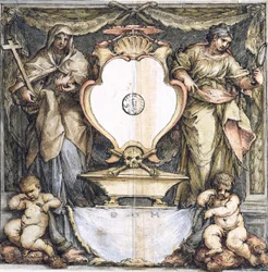 Dibujo de presentación para un epitafio